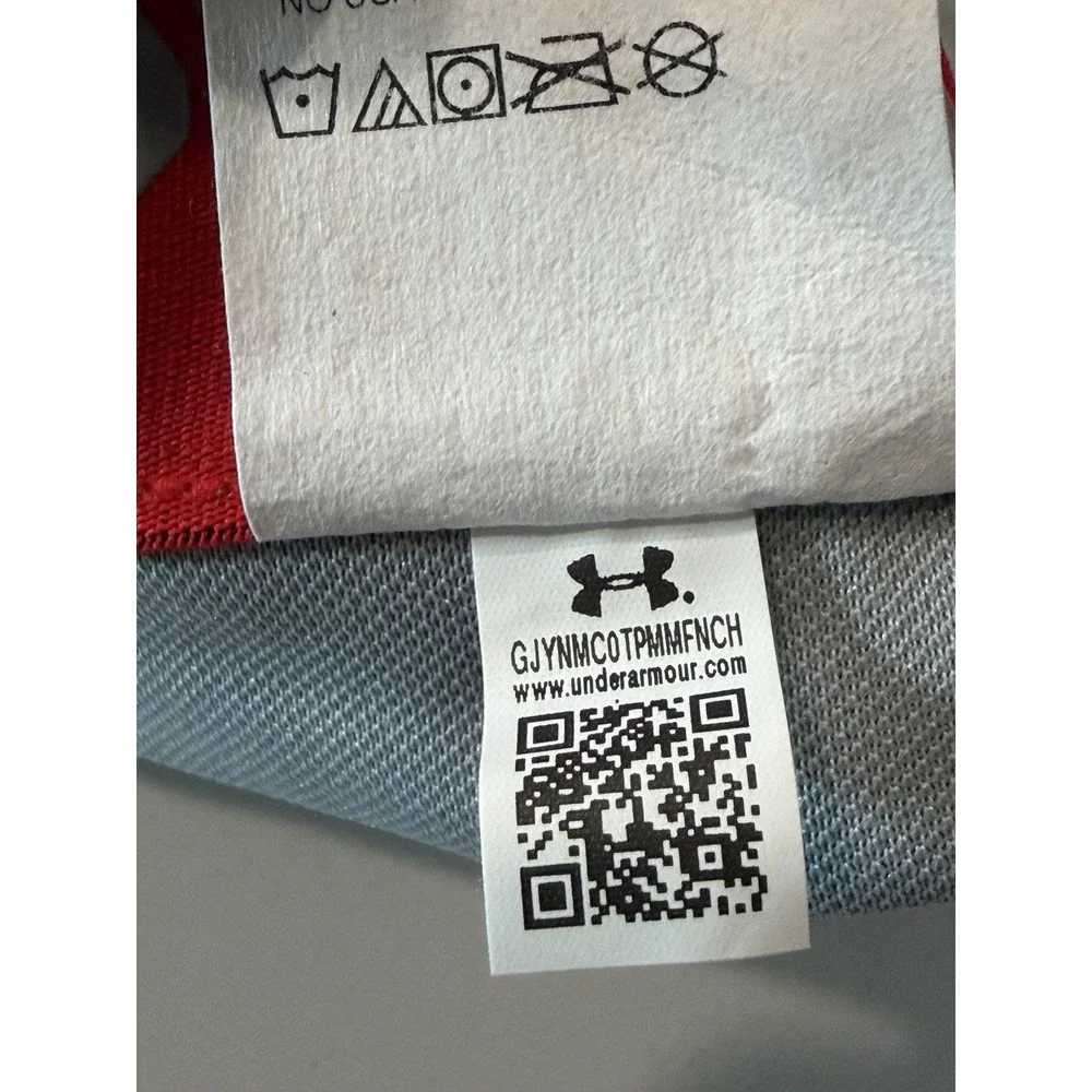 Under Armour Gameday Vanish Piped Baseball Pants Gray Red Mens L 1378697 NWT